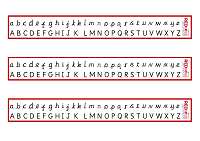 Red Rose Letters and Sounds Pre-cursive Alphabet Strips (PBL189)