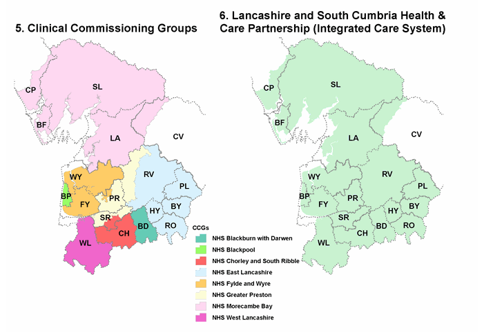 Map Of Lancashire Districts Geographies - Lancashire County Council