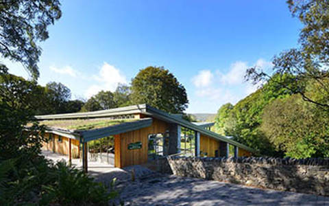 Outside view of Tower Wood lodge